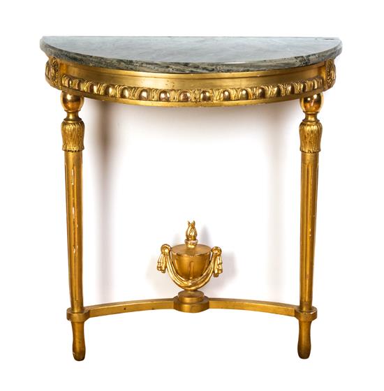 Appraisal: Sale Lot A Neoclassical Giltwood Console Table th century having