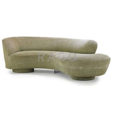 Appraisal: VLADIMIR KAGAN b DIRECTIONAL Cloud sofa USA s Acrylic chenille