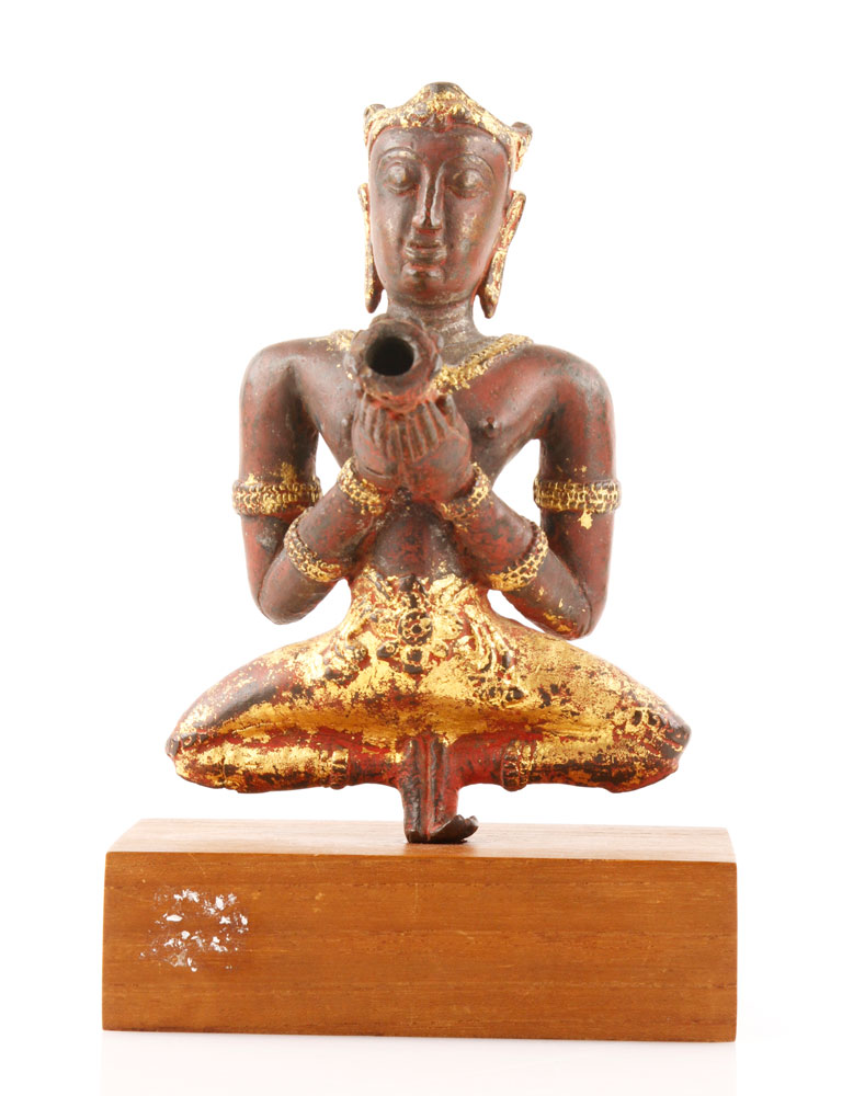 Appraisal: - th th C Thai Gilt Bronze Kinnari Figure th