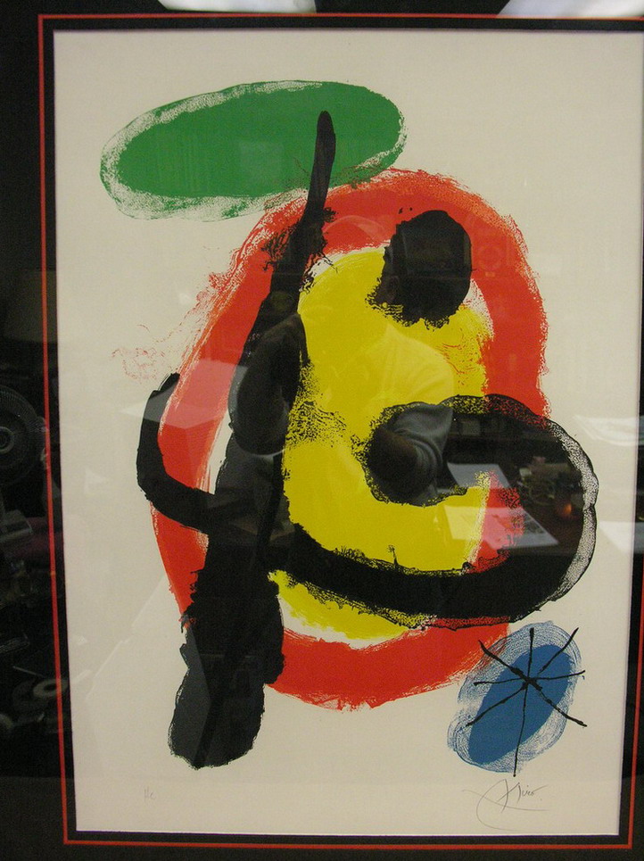 Appraisal: JOAN MIRO MURAL PAINTING ORIGINAL LITHOGRAPH Joan Miro Mural Painting