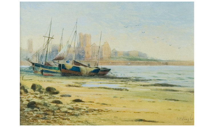 Appraisal: Henry Hardy Bingley - 'Boats on the Beach Peel Harbour