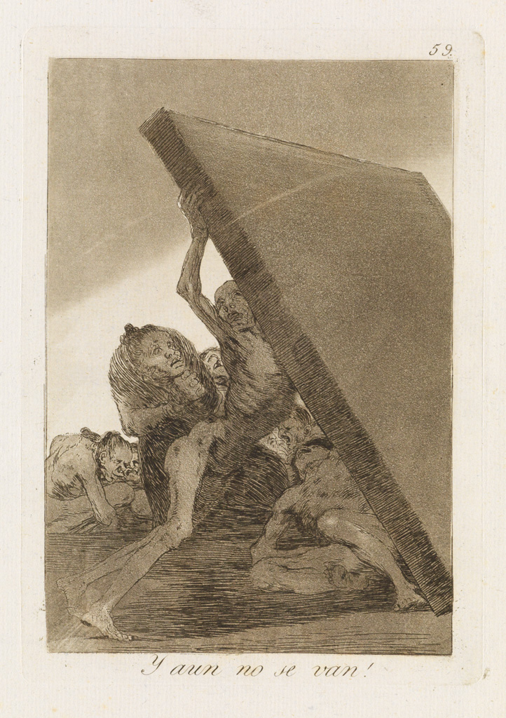 Appraisal: FRANCISCO JOS DE GOYA Y aun no se van Etching