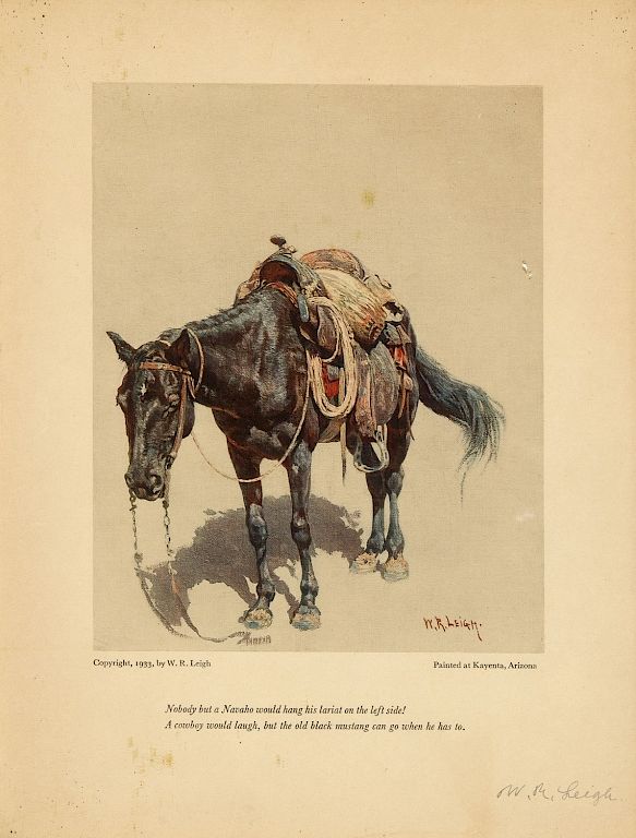 Appraisal: William Robinson Leigh Riderless Horse Riderless Horse Artist Name Leigh