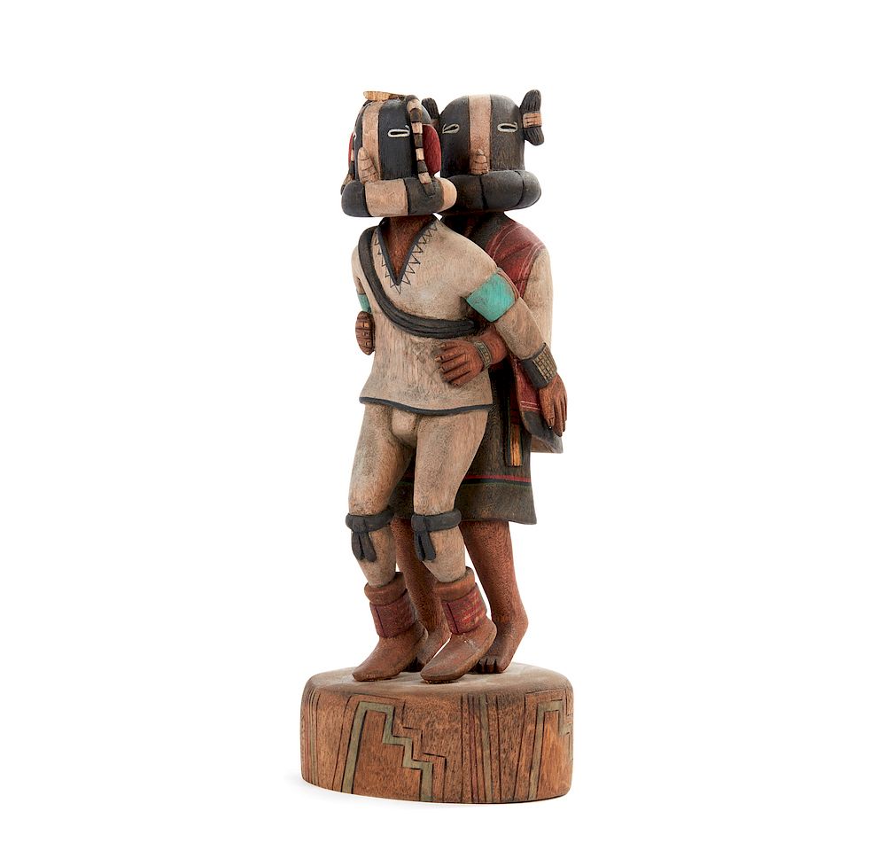 Appraisal: Hopi Kokopelli Kachinas Kokop allo Kokop allo Mana Raymond Sumatzkuku