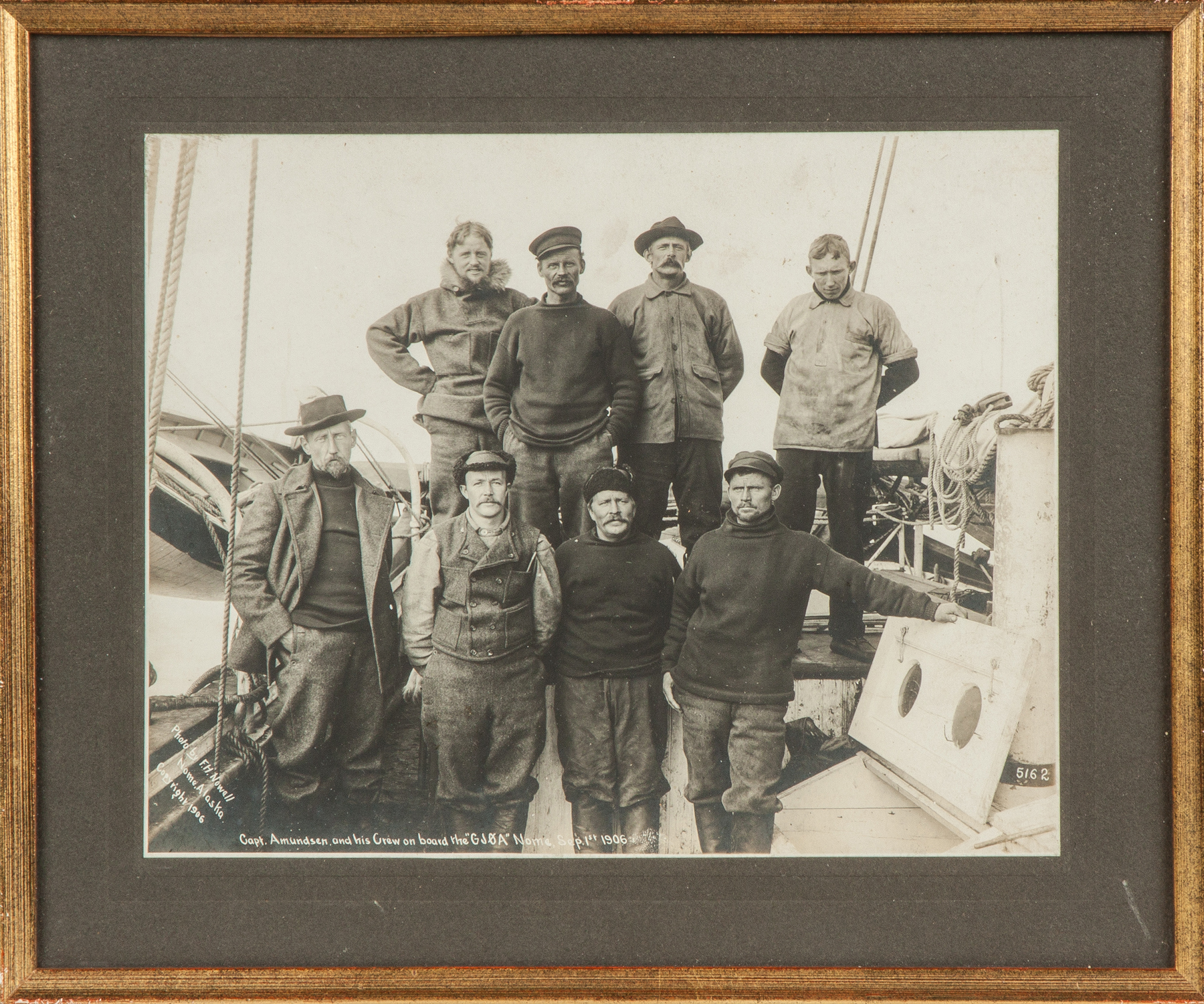 Appraisal: Three Roald Amundsen Norwegian - Exploration Photos Capt Amundsen and