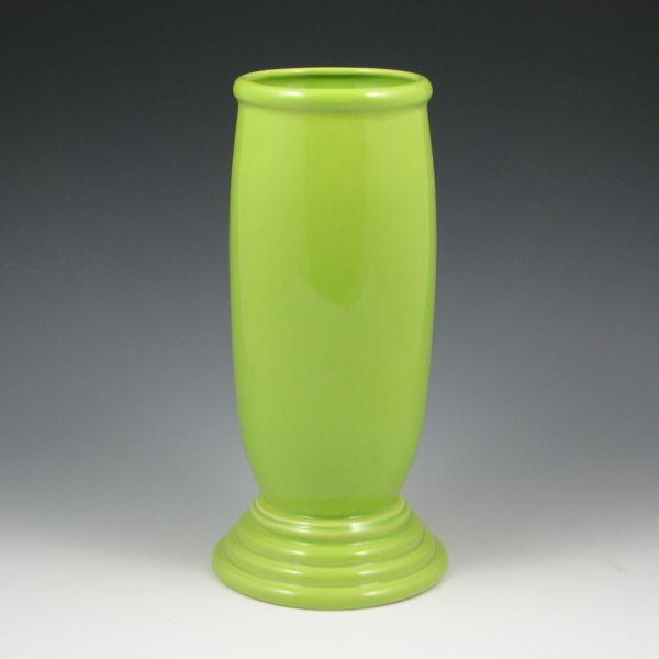 Appraisal: Four Fiesta Millenium III vases in Chartreuse discontinued color w