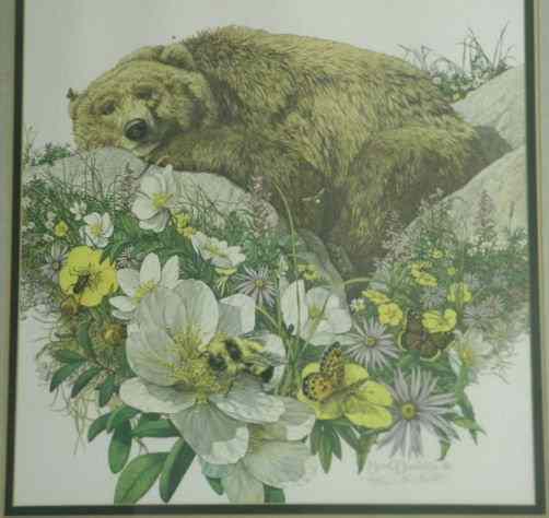 Appraisal: Bev Doolittle limited edition signed offset lithograph Title ''Bugged Bear''