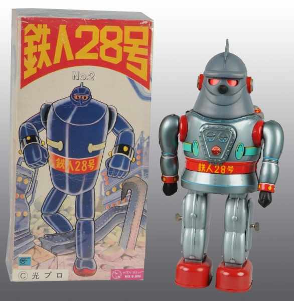 Appraisal: Contemporary Tin Litho Gigantor Battery-Op Toy Description Japanese Working Made