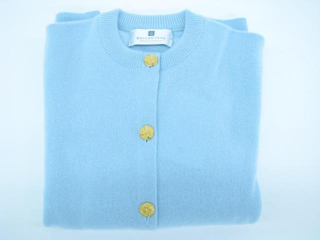 Appraisal: Ballantyne pure cashmere made in Scotland pale blue long sleeve