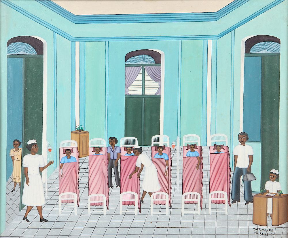 Appraisal: Dieudonne Olibert Haitian th Century Oil Painting Dieudonne Olibert Haitian