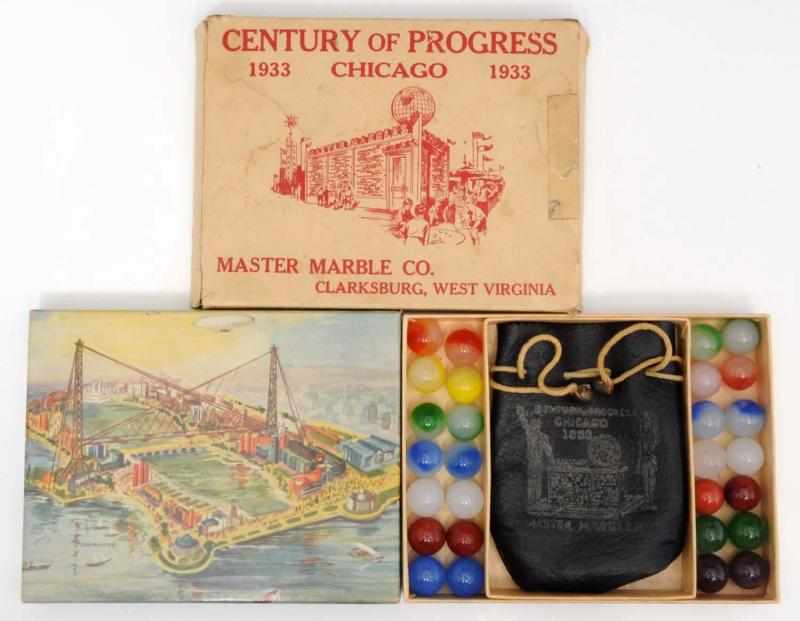 Appraisal: Master Marble Company World's Fair Box Set Set includes patch