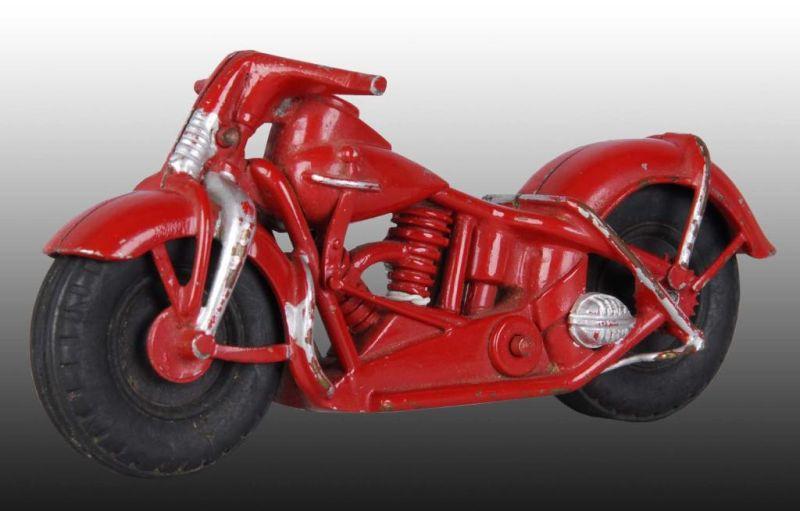 Appraisal: Cast Metal J E Brubaker Prototype Motorcycle Toy Description Black