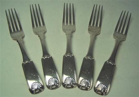 Appraisal: Greenock - a set of twelve Scottish provincial table forks