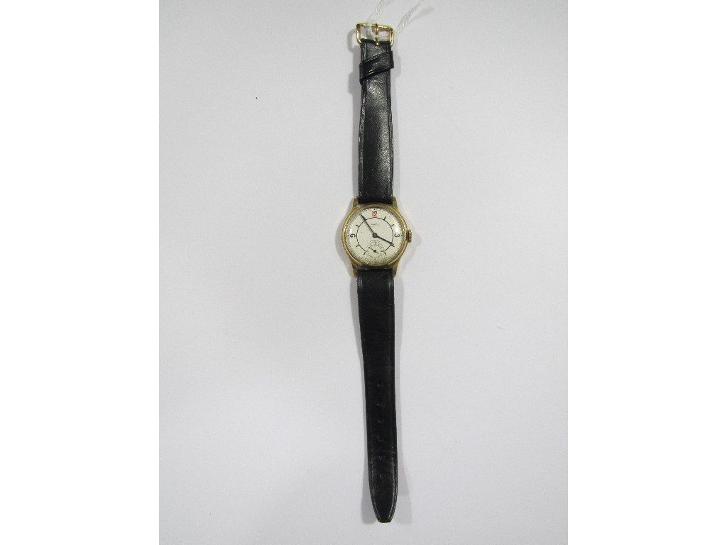 Appraisal: Gents ct gold cased wrist watch by Edward Sons Glasgow