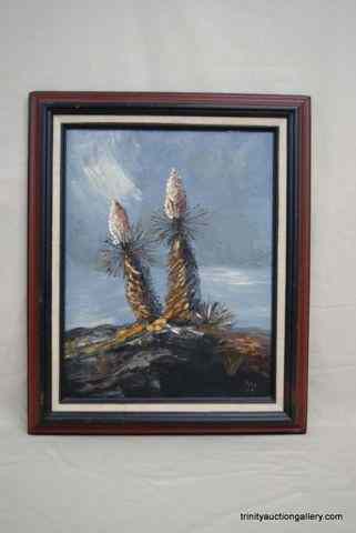 Appraisal: Original Oil On Canvas Painting Signed SJM ' Painted by