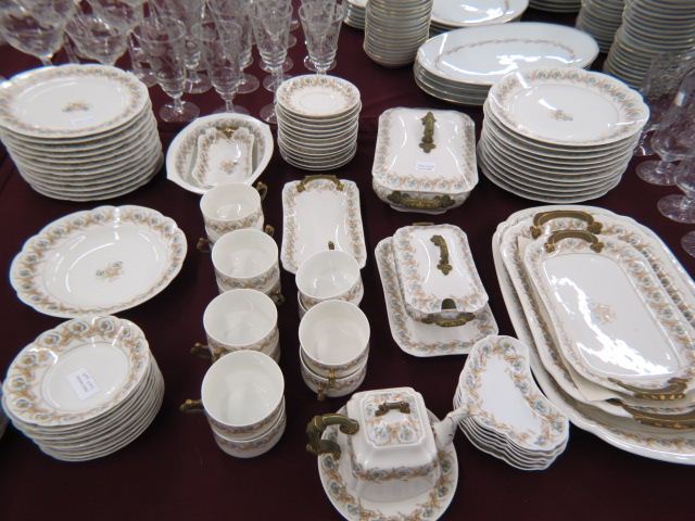 Appraisal: pc T V Limoges China Service for with lots of