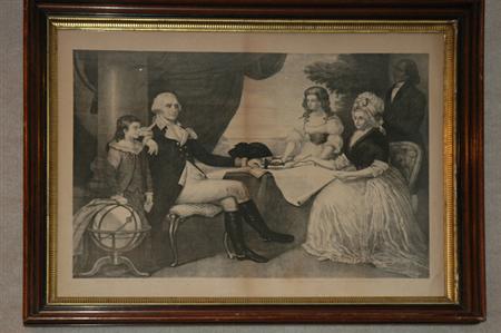 Appraisal: After Edward Savage THE WASHINGTON FAMILY Lithograph Estimate -