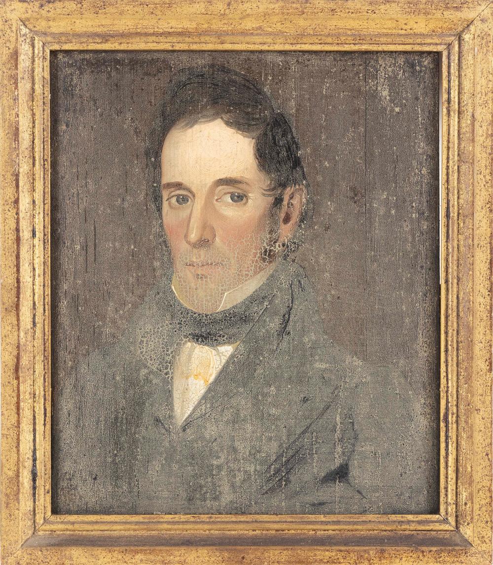 Appraisal: WILLIAM PRIOR MASSACHUSETTS MAINE - PORTRAIT OF A GENTLEMAN OIL