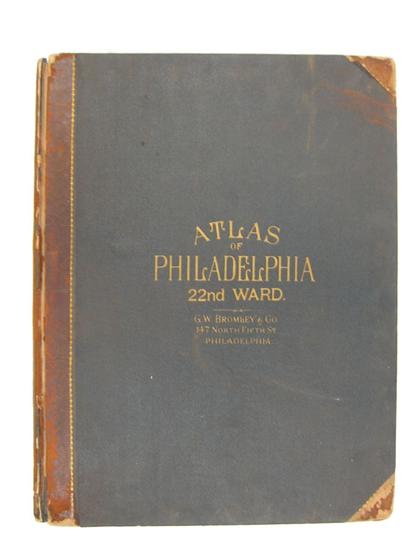 Appraisal: vols Philadelphia Property Atlases G W Bromley pub Atlas of