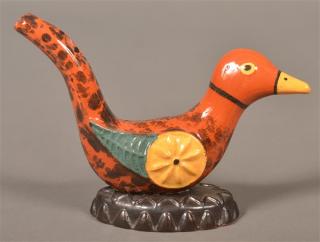 Appraisal: James Seagreaves Pottery Bird Whistle James Seagreaves Glazed and Molded