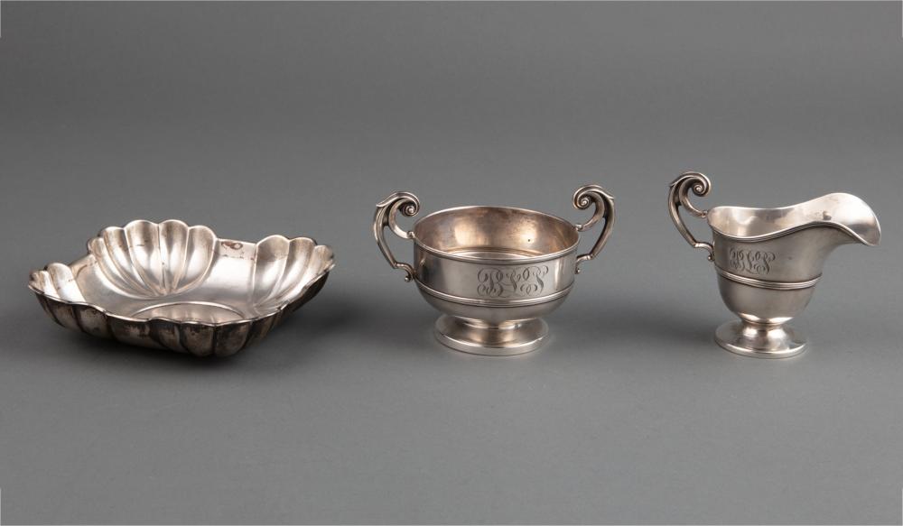 Appraisal: American Sterling Silver Sugar and Creamer in the Colonial Taste