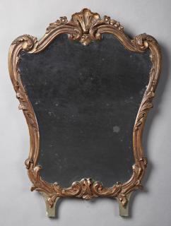 Appraisal: Diminutive French Louis XV Style Gilt and Gesso Mi Diminutive