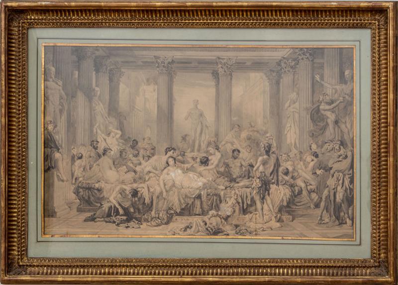 Appraisal: AFTER THOMAS COUTURE - STUDY FOR THE DECADENCE OF THE