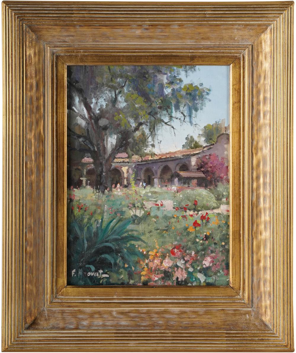 Appraisal: FELICE HROVAT SAN JUAN MISSION oil on artist's board signed