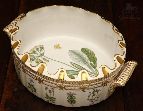 Appraisal: A Royal Copenhagen Flora Danica porcelain monteith A Royal Copenhagen