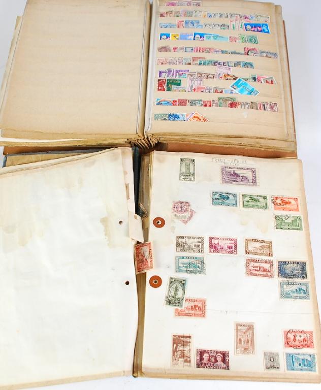 Appraisal: AN INTERESTING BALANCE OF TA COLLECTION COMPRISING SIX OLD BINDERS