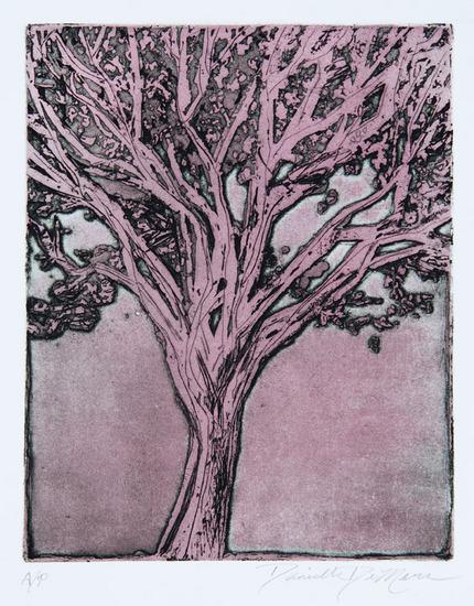 Appraisal: Danielle DeMersUntitled Tree Etching printed in colors signed in pencil