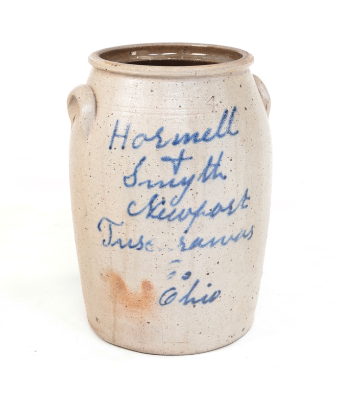 Appraisal: Third quarter th century Cobalt script label Hormell Smyth Newport