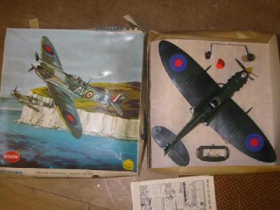 Appraisal: A Cox model Spitfire plastic construction petrol engine line controlled