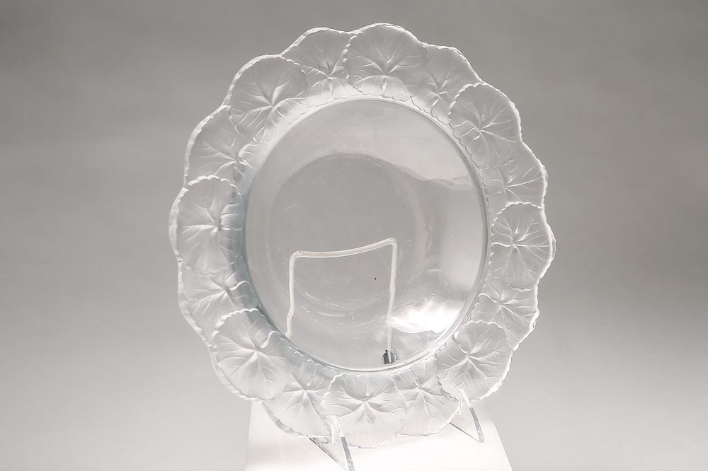 Appraisal: Lalique French Crystal Honfleur Bowl Dish Lalique art glass Honfleur