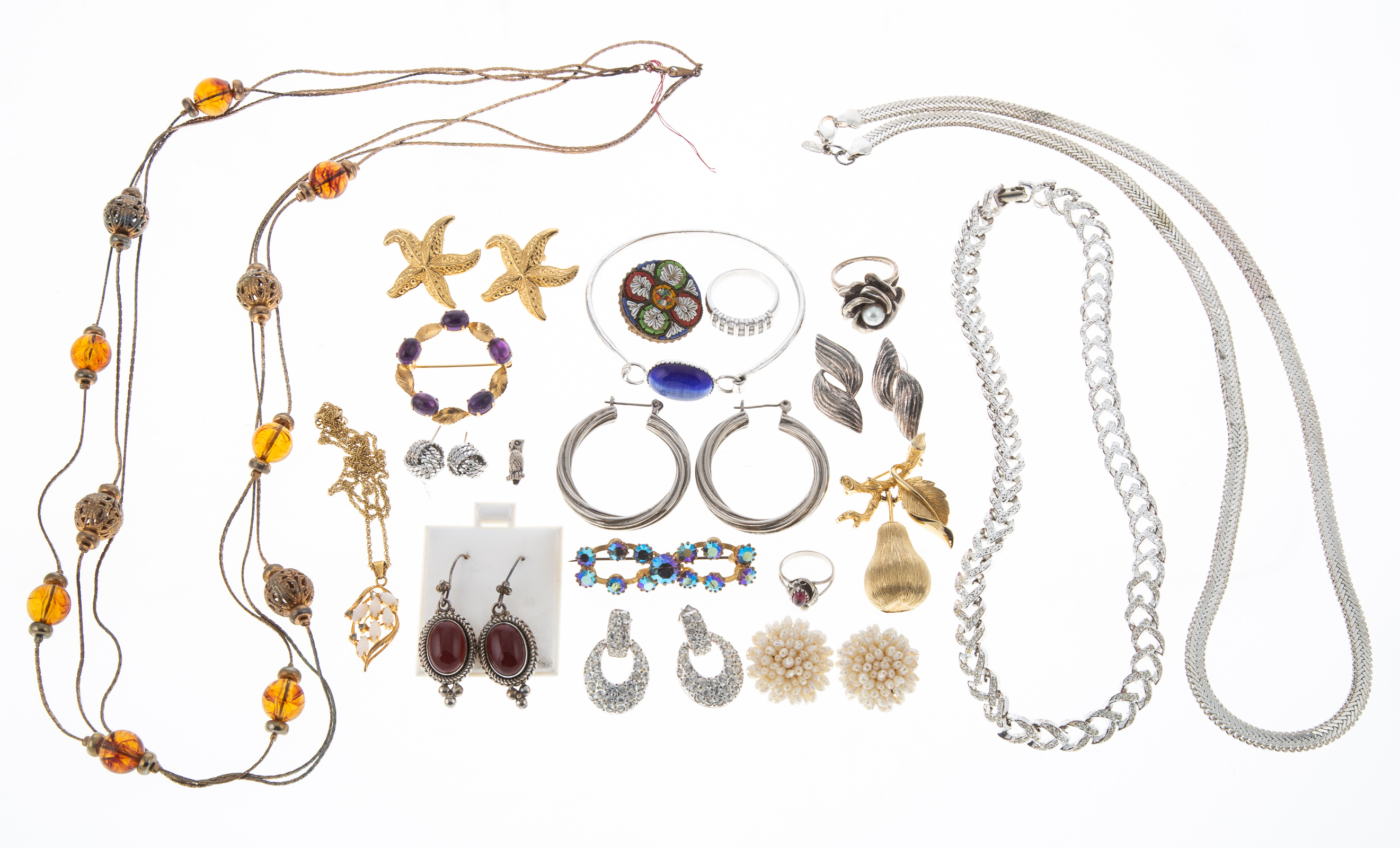 Appraisal: BAG OF COSTUME JEWELRY Includes earrings pins and other similar