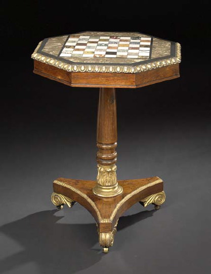 Appraisal: William IV Rosewood Occasional Table mid- th century the octagonal