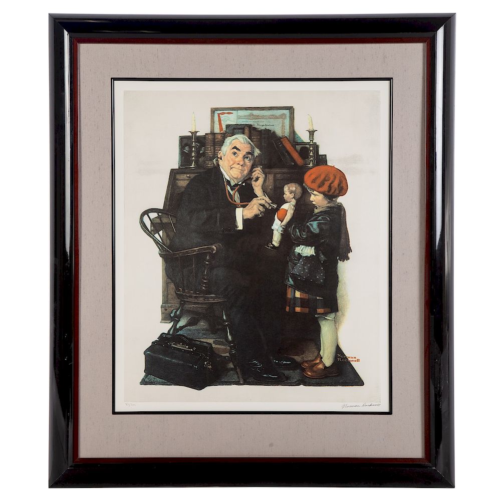 Appraisal: Norman Rockwell The Doctor and the Doll Norman Perceval Rockwell