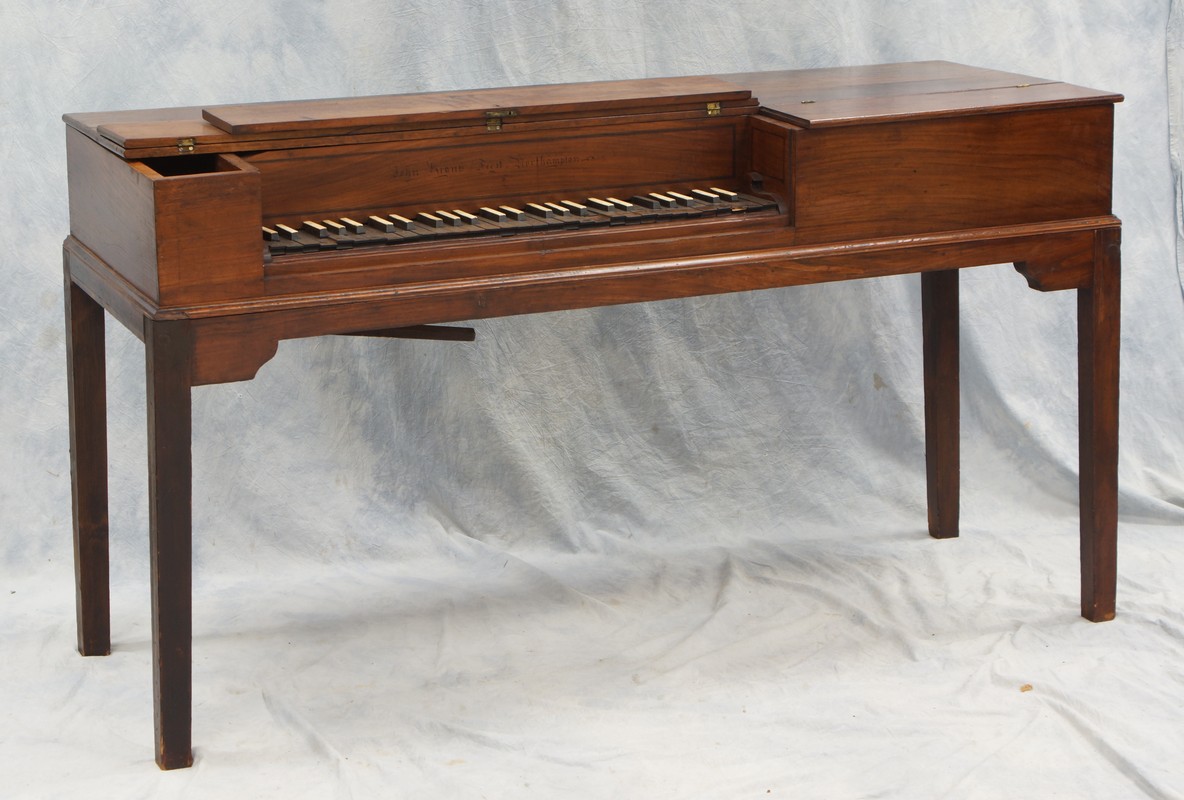 Appraisal: Mahogany spinet piano by John Kraus - Northampton Berks Co