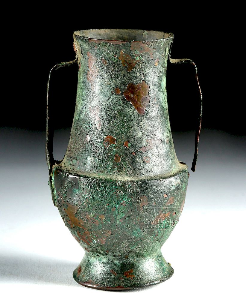 Appraisal: Rare Luristan Bronze Jar Ancient Near East Luristan ca BCE