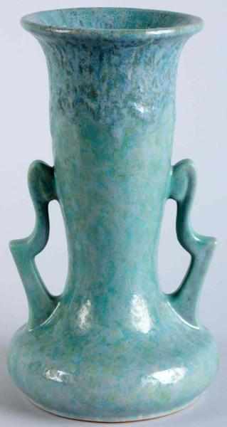 Appraisal: Roseville Blue Carnelian Volcanic Drip Vase Double handled vase Marked