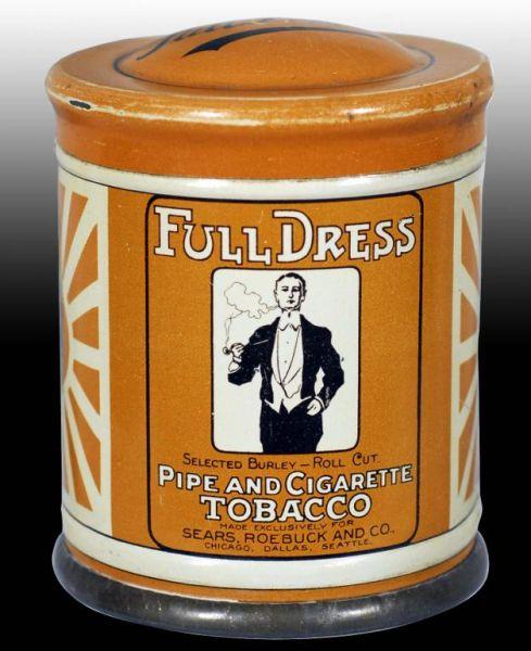 Appraisal: Full Dress Slip-Top Tobacco Canister Description Manufactured by the Sears