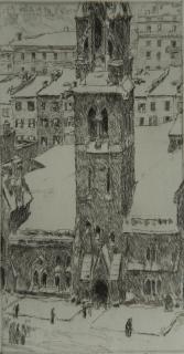 Appraisal: Frederick Childe Hassam etching Frederick Childe Hassam American - -