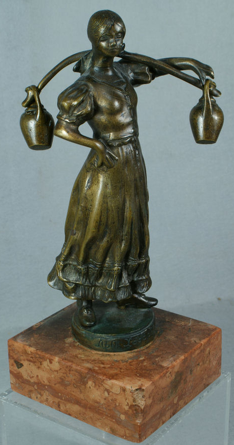 Appraisal: Feliks Khodorovich Polish Russian - Bronze figure of a young