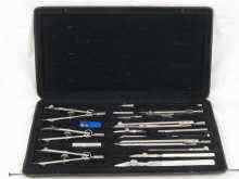 Appraisal: A set of modern German drawing instruments complete in fitted