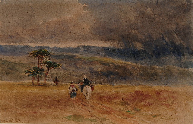 Appraisal: ATTRIBUTED TO DAVID COX - 'The Approaching Storm' bears signature