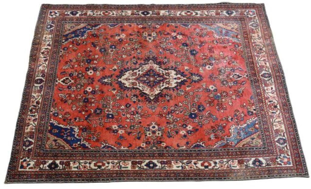 Appraisal: Hand-tied Persian Lilhan wool rug approx ' l ' w