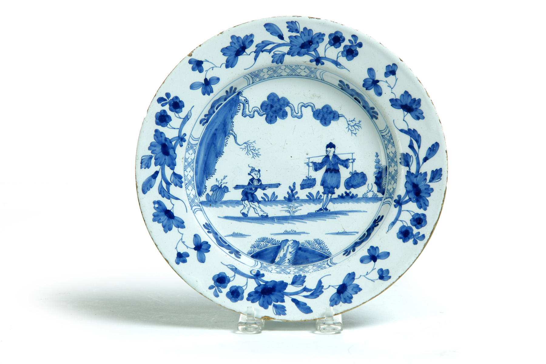 Appraisal: FAIENCE BLUE AND WHITE PLATE European st quarter- th century