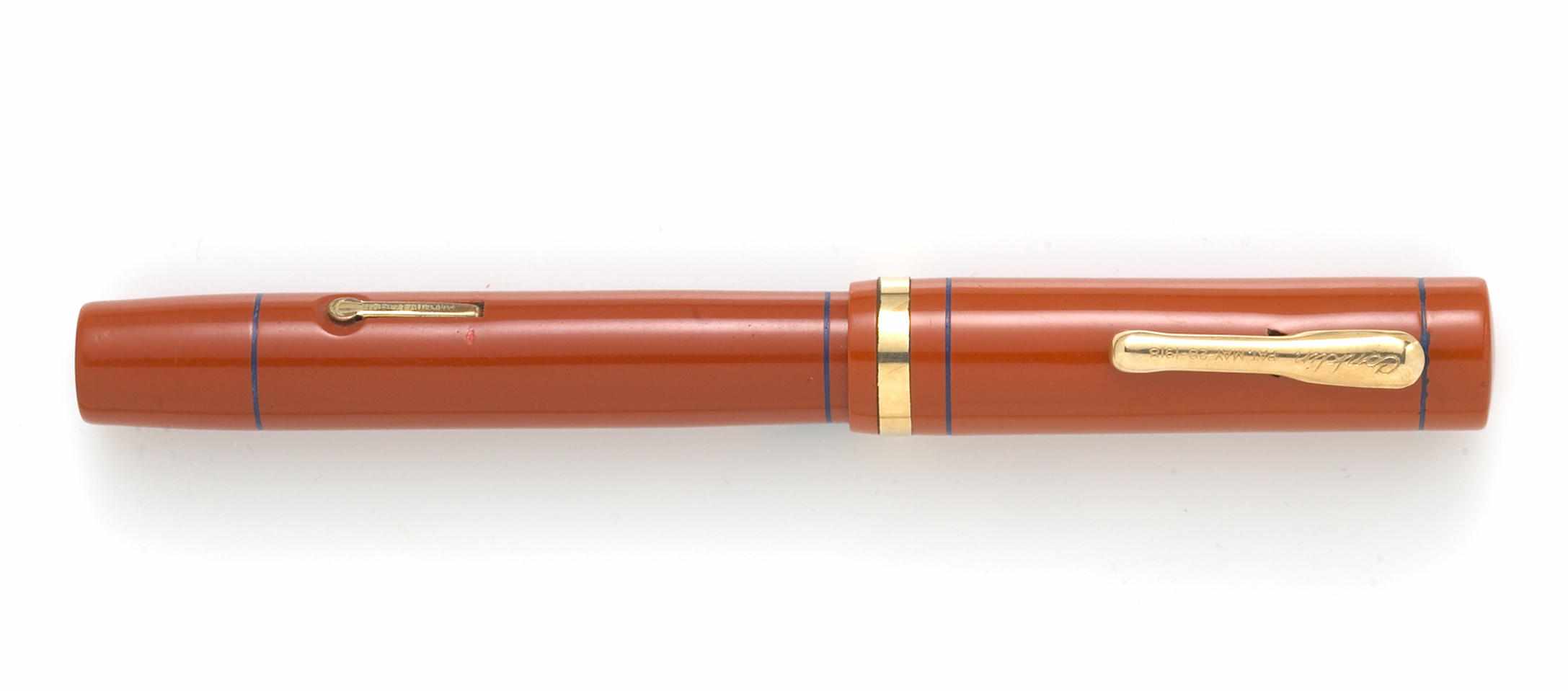 Appraisal: CONKLIN Senior Endura Red Hard Rubber Fountain Pen red hard