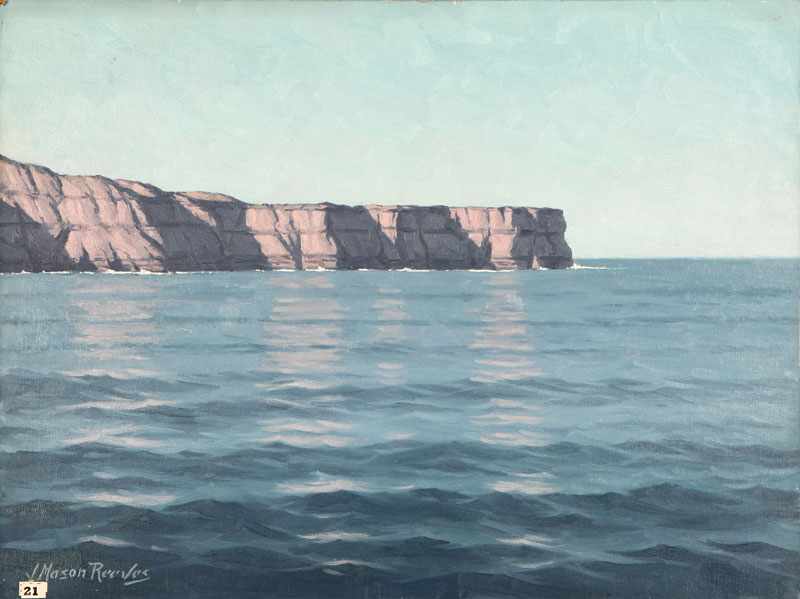 Appraisal: Joseph Mason Reeves Jr - Los Angeles CA Coastal Cliffs