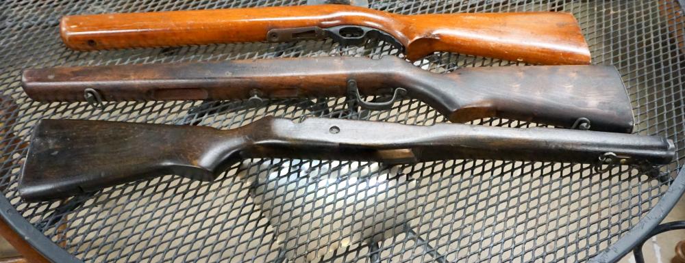 Appraisal: Three Wood Rifle Stocks